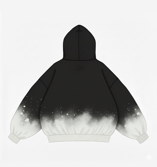 Made With Purpose – Black & White Gradient Hoodie
